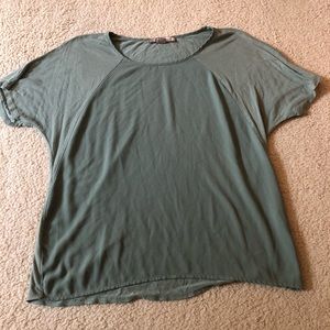 Short sleeve green top